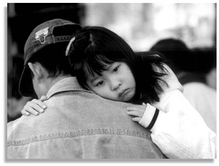 "A Long Day" Dad and daughter in S.F. Chinatown 1999