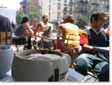 Cafe in New York.