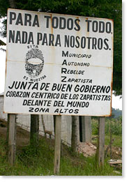 Una señal de los Zapatistas.