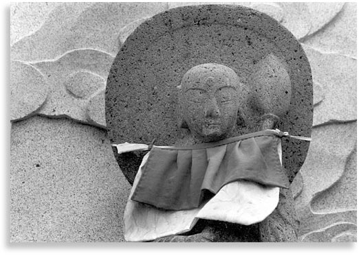 “Statue”.  At the Koryuji Buddhist Temple in Hakodate, Hokkaido.  July 2001.