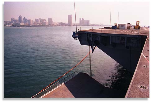 San Diego from the U.S.S. Constellation. Photo by Nic Paget-Clarke.
