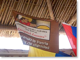 The banner of the Venezuelan farmers movement CANEZ