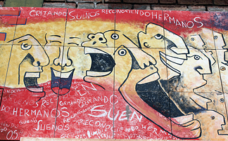 Un mural de Zanon.