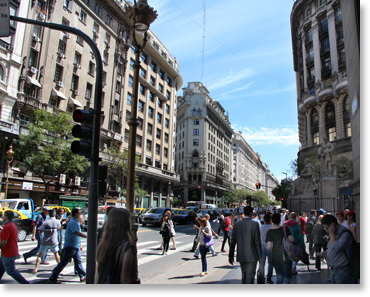 El centro de Buenos Aires.