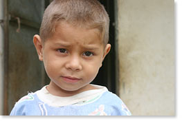 A child in the Cremolino community.
