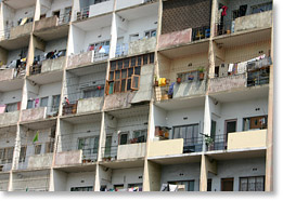 An apartment building in Maputo.