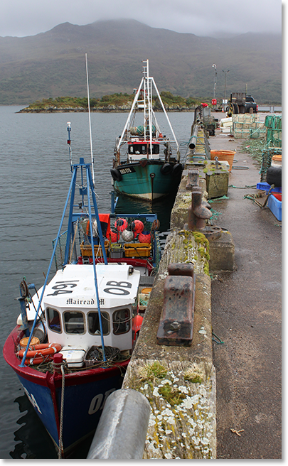 Fishing vessels in Kyle of Lochalsh, near the offices of the Scottish Crofting Federation.