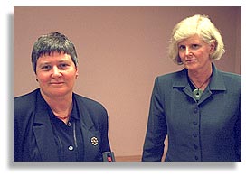Royal Commission members Dr. Jean Fleming and Dr. Jaqueline Allan.