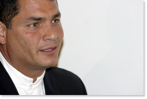 President of Ecuador, Rafael Correa