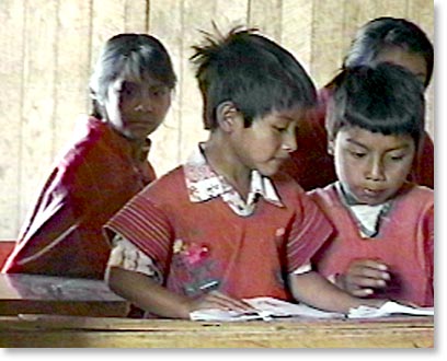 School children in Zinancantan