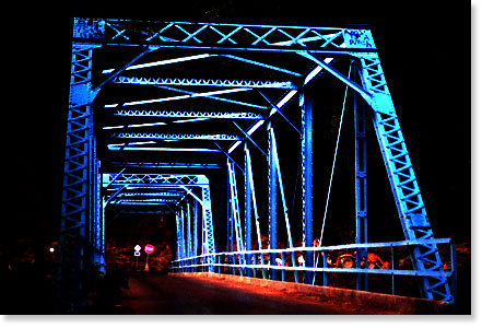 A bridge in Kentucky (digitally treated). Photo by Nic Paget-Clarke.