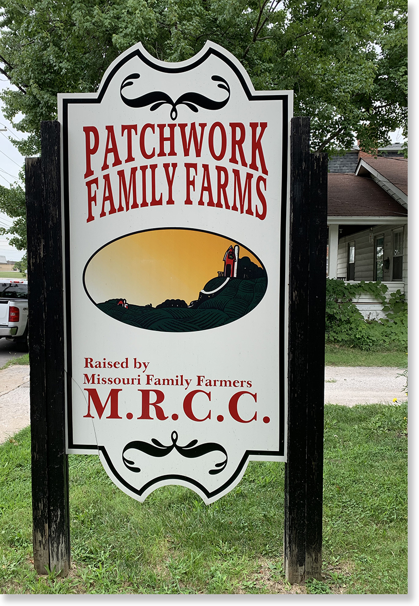 Sign for Patchwork Family Farms. Photo by Nic Paget-Clarke. 